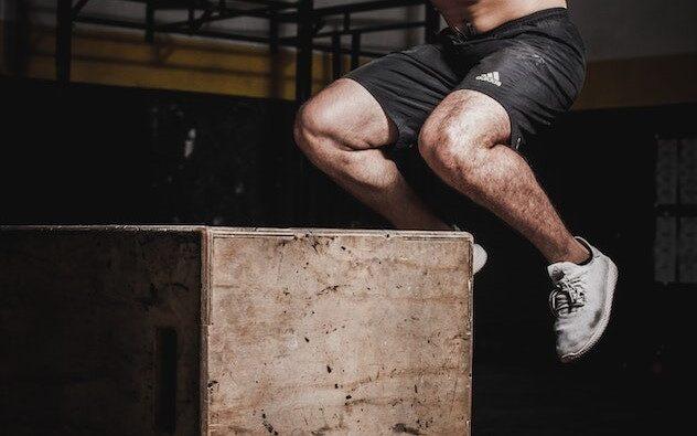 build strong legs with box jumps
