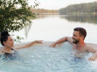 Enjoy the luxury of a hot hub