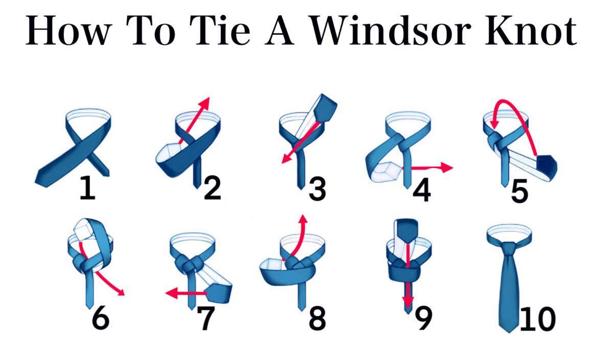 How to tie a Windsor Knot neck tie